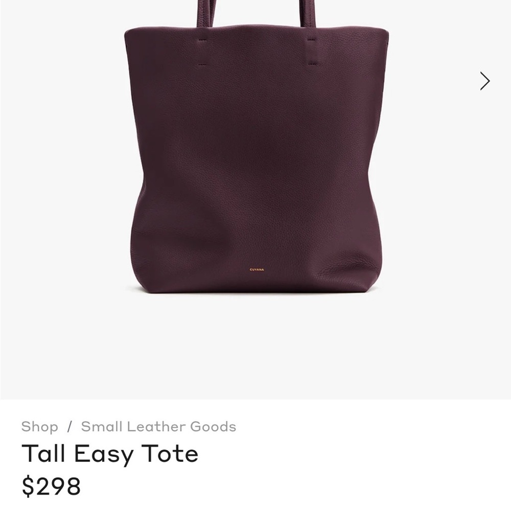 Cuyana Tall Easy Tote - Deep Purple